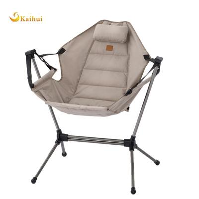 China New Portable Height Adjustable Recliner Hammock Chair Folding Luxury Ultralight Outdoor Camping Chair With Bag for sale