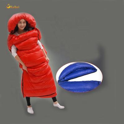 China Moden 4 Season Portable Walking Sleeping Bags with Zippered Arm and Foot Holes for sale