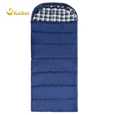 China Envelope Type Cotton Flannel Sleeping Bag For Adults , Comfortable Envelope Sleeping Bag With Compression Sack for sale