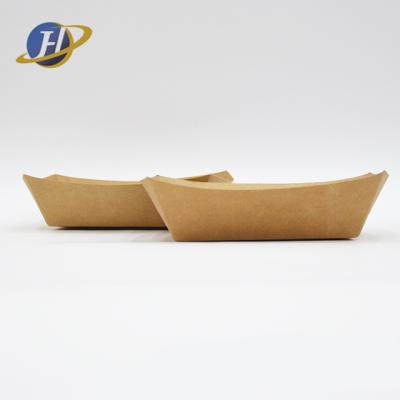 China Disposable Wrapping Paper Food Tray Disposable Paper Boat Made in Vietnam for sale