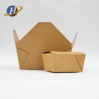 China Disposable Customized Logo Take Away Container Kraft Paper Made In Vietnam for sale