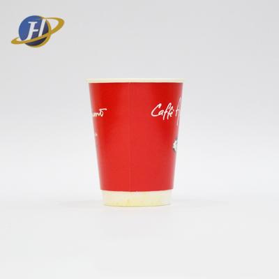 China 12oz Double Wallpaper Disposable Coffee Cups for sale