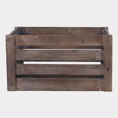 China Eco-Freindly Wholesale Vintage Unfinished Wooden Storage Box Cheap Wooden Wine Crates For Sale for sale