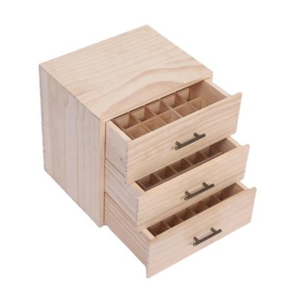 China Recyclable Wholesale Hard Case Essential Oil Storage Wooden Box for sale