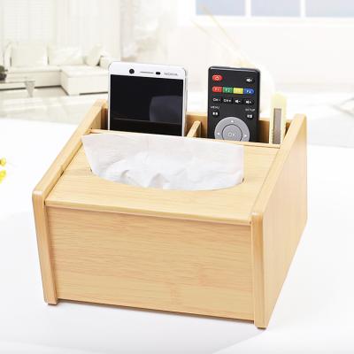 China CLASSIC Wooden Multifunctional Luxury Facial Tissue Holder Tissue Box Walnut Small Container Sundries Storage Tissue Box for sale