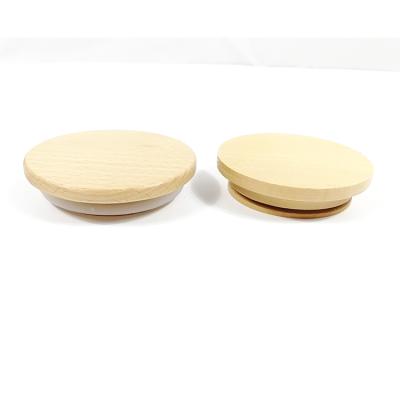 China Factory Direct Sale Custom Lid Pilfer Proof Wooden Bamboo Canister Glass Bottle Lids Lid for sale