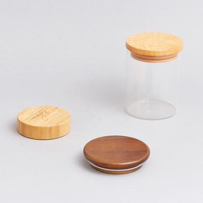 China Wholesale Pilfer Proof Wooden Cup Cover Coffee Lid Bamboo Wooden Cup Lid Manufacturer for sale