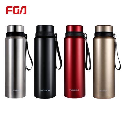 China Fuguang Double Vacuum Thermos Stainless Steel Water Bottle Viable Wall Insulated Vacuum Flask For Office for sale