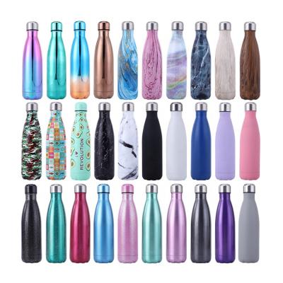 China PORTABLE Eco Friendly Cola Water Bottle Wall Mount Cola Bottle Stainless Steel Double Shape Water Bottle for sale