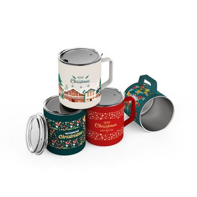 China Fuguang PORTABLE Christmas Mug New Year Gift Thermo Mug Papers Tumbler Style Thermos Christmas Mug for sale