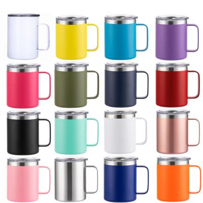 China FGA Factory Wholesale 12oz 14oz PORTABLE Custom Mugs Strainless Steel Travel Reusable Coffee Mug for sale