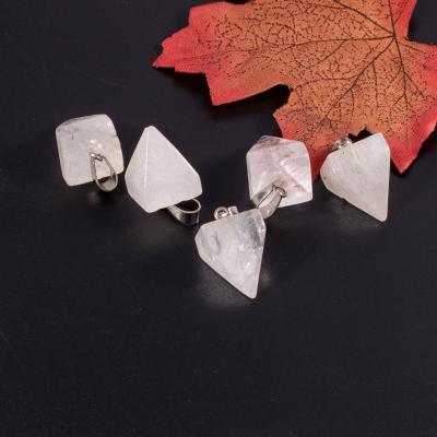 China Wholesale Hot-selling jewelry accessory from Source Gemstone Necklace manufacturer Crystal Pyramid Square Cone Pendant of natural stone FASHIONABLE for sale