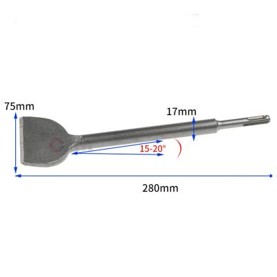 China Wholesale Masonry Demolition Chisel Bit Chisel Over Tile SDS 75x280mm For Electric Hammer for sale