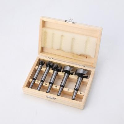 China 5Pcs Wood Sounding WOOD OPERATING Drill Bit Set For Wood In Wooden Box Or Double Blister for sale