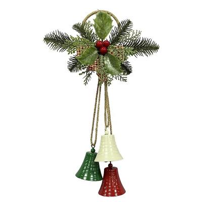 China Exquisite Art Christmas/Christmas Tree Halloween/Party Decorations Ornaments Christmas Bell Metal Bell Pendant For Wrought Iron Door Decoration for sale