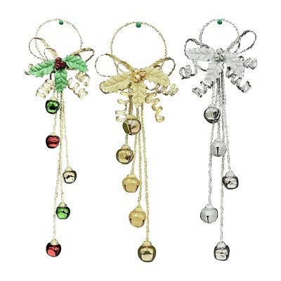 China YIXING Colorful New Style Creative Christmas/Wrought Iron Door Halloween/Party New Ornaments Decoration Christmas Bell Hanging Ornaments for sale