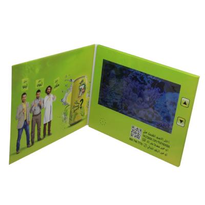 China 128MB - tarjeta de vídeo del LCD de la memoria 8G, tarjeta video del folleto con la cubierta de papel impresa en venta