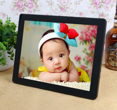 China Decorative Desktop 12 Inch Resistance Touch Screen Digital Photo Frames 800*600 for sale