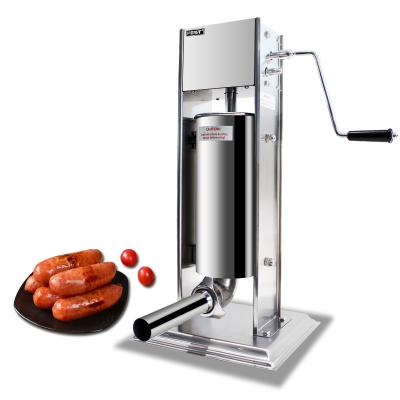 China Sausage Processing Industrial Commercial FEST Restaurant Pork Meat Sausage Filler Machine Horizontal Horizontal Sausage Stuffer 7l for sale