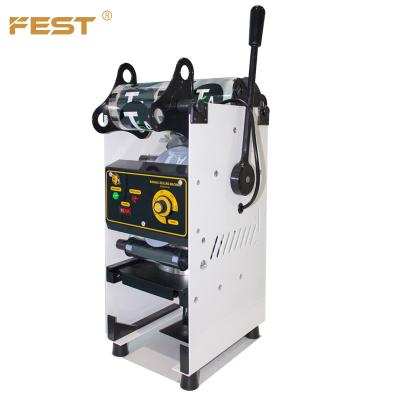 China Professional Food FEST Supplier for Bubble Tea Machines Manual Milk Tea Cup Plastic Sealing Machine for sale