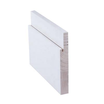 China Door Jamb Slotted Groove Door Frame Modern Main Common Chinese Gesso Finger Radiata Pine Water Resistant Wood Customizable Exterior Door Jamb for sale