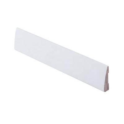 China LVL Hotel Gesso Finger Radiata Decorative White Main Common Chinese Fir Pine Wood Wall Baseboard Skirting Molding for sale