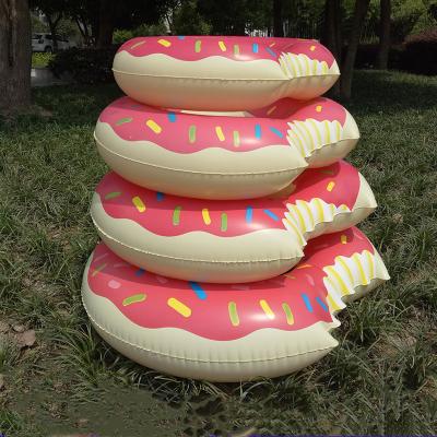 China NEW ARRIVALS Kid Poolside Party For Kids Inflatable Donut Shape Pool Float Swim Ring for sale