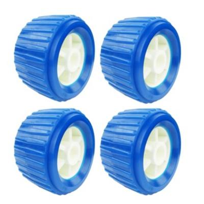 China Trailer Parts Galvanized Boat Trailer Parts Toggle Rollers PU Rubber Shimmy Roller for sale