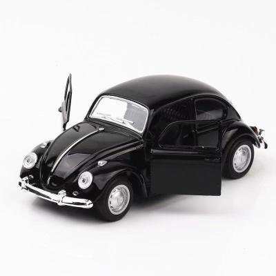 China Classic Toy Diecast Toy Vehicles Beetle Model Car Pink Color Diecast Toy Vehicles With Pull Back Function for sale