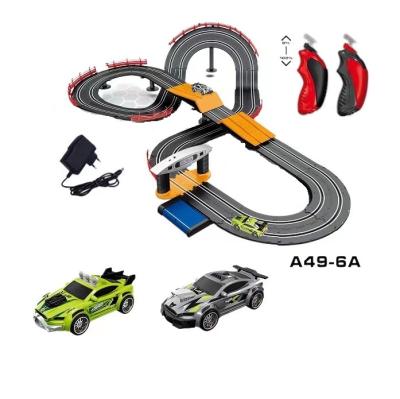 China 1:43 electric track toy racing rc miniature racing car slot toy racing track for kids for sale