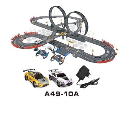 China 1:43 electric track toy racing rc miniature racing car slot toy racing track for kids for sale