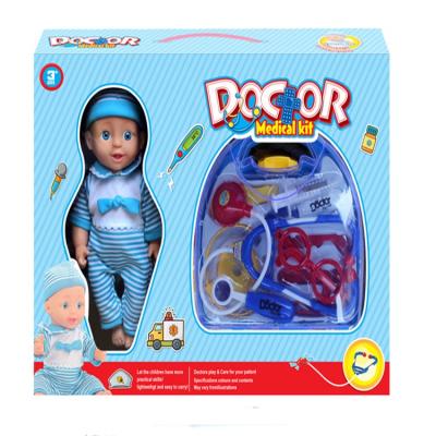 China Mini Toy Dolls Toy Suit With Medical Instrument Toys Kids Pretend Doctor Doll Girls Toys for sale