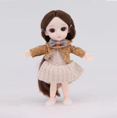 China Mini Toy Dolls Custom 6 inch popular fashion doll set mini toy doll with comb or handbag for sale