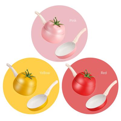 China Sustainable Beautiful Non Stick Cookware Set Fruit Shape Induction Aluminum Nonstick Cookware Set for sale