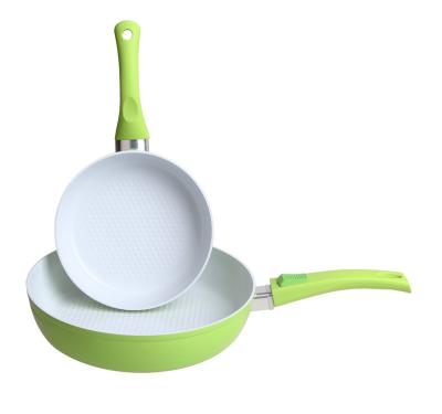 China Sustainable Green Kitchenware Induction Cooking Pot Aluminum Forged Non Stick Frying Pan Frying Pans And Pans Fast Frying Induction Bottom for sale