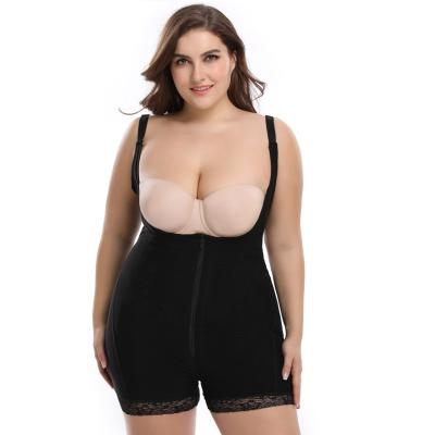 China Hot-selling Women's Plus Size Underwear 6XL Breathable Abdomen And One-Piece Hips Tights Body Shaping Underwear for sale