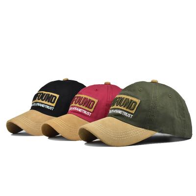 China 100% Cotton Large Baseball Cap Six Panel Vintage Classic Custom Hat Embroidery 100% Cotton Words PROFUND for sale