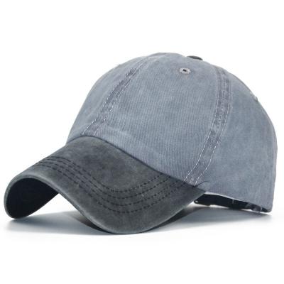 China JOINT Wholesale Washed Cotton Distressed Mens Baseball Cap for sale