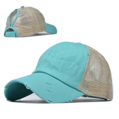 China COMMON Popular Custom Logo Distressed Washed Baseball Cap for sale