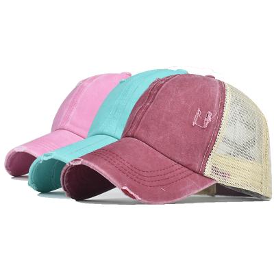 China Wholesale COMMON Summer Sports Hats Men's Baseball Cap Washed Hat for sale