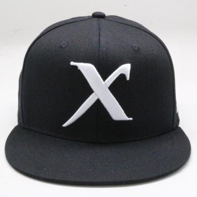 China COMMON high quality classic custom logo material spandex snapback hat one flat size fit most hat fit for sale