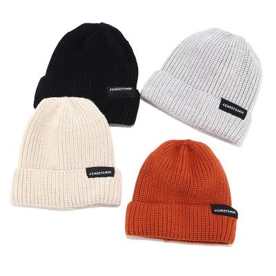 China 100% Quality Winter JOINT Custom Knitted Beanie Hat Acrylic Super Custom Logo Hats Warmly for sale