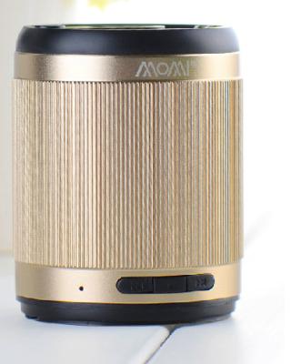 China iphone 4S / 5S / 5C gold Wireless portable bluetooth speakers 5V with TF card for sale