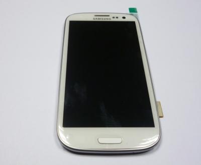 China IPS Samsung LCD Touch Screen with frame For S3 i9300 LCD With Digitizer white for sale