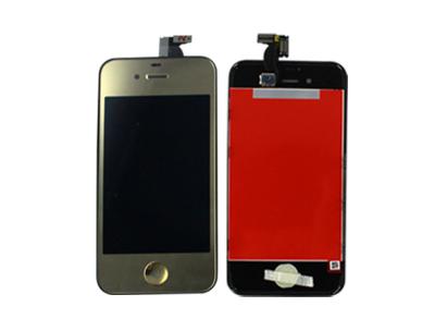 China 3.5 Inches Mobile Phone LCD For Iphone 4S LCD With Digitizer Gold for sale