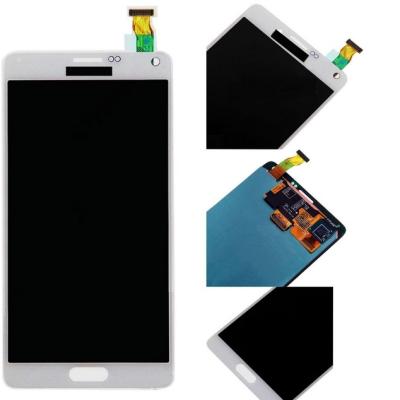 China 5.7 Inches Samsung LCD Screen For Note 4 LCD With Digitizer Assembly White for sale