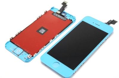 Κίνα Υψηλός καθορισμός Iphone 5C LCD με την ανοικτό μπλε συνέλευση οθόνης αφής προς πώληση