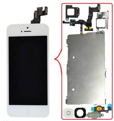 China IPS Iphone LCD Screen For Iphone 5C LCD With Digitizer With Parts White for sale