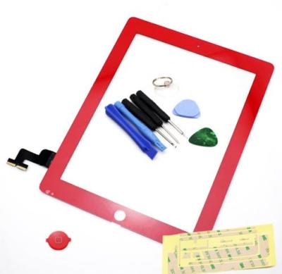 China Anti-Fingerprints Ipad 2 Digitizer / Touch Screen Red 9.7 Inches for sale