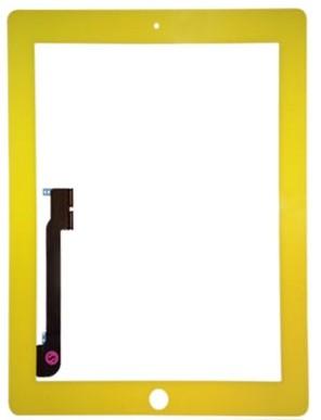 China High Definition Ipad 3 Digitizer / Touch Screen Yellow 9.7 Inches for sale